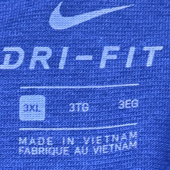Nike Mens Dri-FIT Polo Shirt Blue Heather Short Sleeve Size 3XL NEW - Picture 6 of 8